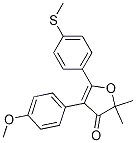 4-(4-methoxyphenyl)-2,2-dimethyl-5-(4-(methylthio)phenyl)furan-3(2H)-one CAS#: 301693-60-7