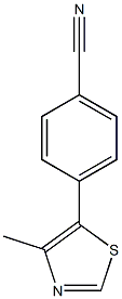 4-(4-methylthiazol-5-yl) benzonitrile CAS#: 122957-57-7