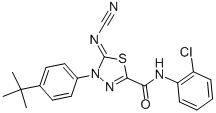 4-(4-tert-Butylphenyl)-N-(2-chlorophenyl)-5-cyan-amide-4,5-dihydro-1,3,4-thiadiazole-2-carboxamide CAS#: 148367-91-3