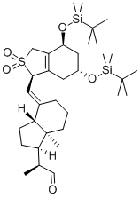4-[[(4S,6R)-4,6-Bis[[(tert-butyl)dimethylsilyl]oxy]-1,3,4,5,6,7-hexahydro-2,2-dioxidobenzo[c]thien-1-yl]methylene]octahydro-a,7a-dimethyl-1H-indene-1-acetaldehyde CAS#: 266686-81-1