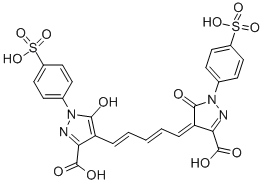 4-[5-[3-carboxy-5-hydroxy-1-(4-sulphophenyl)-1H-pyrazol-4-yl]penta-2,4-dienylidene]-4,5-dihydro-5-oxo-1-(4-sulphophenyl)-1H-pyrazole-3-carboxylic acid CAS#: 32425-62-0