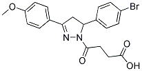 4-[5-(4-BROMOPHENYL)-3-(4-METHOXYPHENYL)-4,5-DIHYDRO-1H-PYRAZOL-1-YL]-4-OXOBUTANOIC ACID CAS#: 309925-78-8