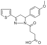 4-[5-(4-METHOXY-PHENYL)-3-THIOPHEN-2-YL-4,5-DIHYDRO-PYRAZOL-1-YL]-4-OXO-BUTYRIC ACID CAS#: 332390-97-3