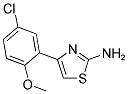 4-(5-CHLORO-2-METHOXY-PHENYL)-THIAZOL-2-YLAMINE CAS#: 303019-72-9