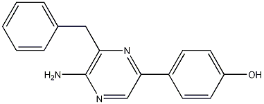 4-(5-amino-6-benzylpyrazin-2-yl)phenol CAS#: 37156-84-6