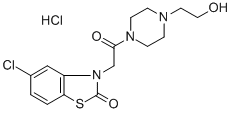 4-[(5-chloro-2-oxo-2H-benzothiazol-3-yl)acetyl]piperazine-1-ethanol monohydrochloride CAS#: 35941-71-0
