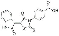 4-[(5Z)-4-OXO-5-(2-OXO-1,2-DIHYDRO-3H-INDOL-3-YLIDENE)-2-THIOXO-1,3-THIAZOLIDIN-3-YL]BENZOIC ACID CAS#: 305376-86-7