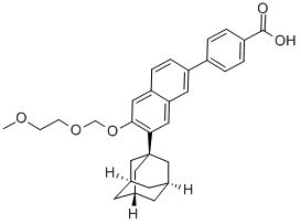 4-[7-(1-adamantyl)-6-(2-methoxyethoxymethoxy)naphthalen-2-yl]benzoic a cid CAS#: 170355-78-9