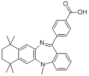 4-(7,8,9,10-TETRAHYDRO-5,7,7,10,10-PENTAMETHYL-5H-BENZO[E]NAPHTHO[2,3-B][1,4]DIAZEPIN-13-YL)BENZOIC ACID CAS#: 155877-83-1