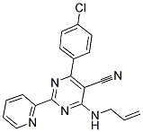 4-(ALLYLAMINO)-6-(4-CHLOROPHENYL)-2-(2-PYRIDINYL)-5-PYRIMIDINECARBONITRILE CAS#: 320418-17-5