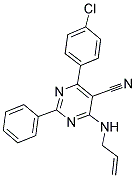 4-(ALLYLAMINO)-6-(4-CHLOROPHENYL)-2-PHENYL-5-PYRIMIDINECARBONITRILE CAS#: 320418-12-0
