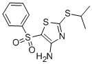 4-AMINO-2-ISOPROPYLTHIO-5-(PHENYLSULFONYL)THIAZOLE CAS#: 117420-81-2