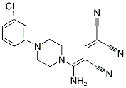 4-AMINO-4-[4-(3-CHLOROPHENYL)PIPERAZINO]-1,3-BUTADIENE-1,1,3-TRICARBONITRILE CAS#: 338794-96-0