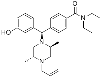 4-[(AR*)-ALPHA-((2S*,5R*)-4-ALLYL-2,5-DIMETHYL-1-PIPERAZINYL)-3-HYDROXYBENZYL]-N,N-DIETHYLBENZAMIDE CAS#: 155836-52-5