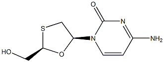 4-Amino-1-[(2R,5S)-2-(hydroxymethyl)-1,3-oxathiolan-5-yl]-2(1H)-pyrimidinone CAS#: 136891-12-8