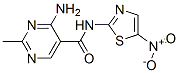4-Amino-2-methyl-N-(5-nitro-2-thiazolyl)-5-pyrimidinecarboxamide CAS#: 32179-61-6