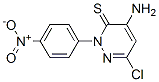 4-Amino-6-chloro-2-(4-nitrophenyl)-3(2H)pyridazinethione CAS#: 115393-27-6