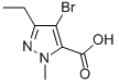 4-BROMO-3-ETHYL-1-METHYL-1H-PYRAZOLE-5-CARBOXYLIC ACID CAS#: 128537-48-4