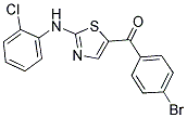 (4-BROMOPHENYL)[2-(2-CHLOROANILINO)-1,3-THIAZOL-5-YL]METHANONE CAS#: 339022-37-6