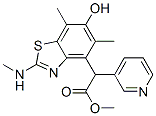 4-Benzothiazoleacetic  acid,  6-hydroxy-5,7-dimethyl-2-(methylamino)--alpha--3-pyridinyl-,  methyl  ester CAS#: 167889-90-9