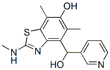 4-Benzothiazolemethanol, 6-hydroxy-5,7-dimethyl-2-(methylamino)--alpha--3-pyridinyl- CAS#: 162653-26-1