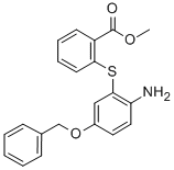 4-Benzyloxy-2-(2carbomethoxy)thiophenylaniline CAS#: 329217-05-2