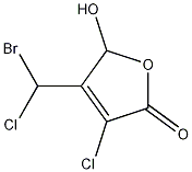 4-(Bromochloromethyl)-3-chloro-5-hydroxy-2(5H)-furanone CAS#: 132059-51-9