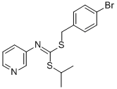 (4-Bromophenyl)methyl 1-methylethyl-3-pyridinylcarbonimidodithioate CAS#: 34763-45-6