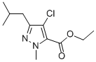 4-CHLORO-1-METHYL-3-(2-METHYLPROPYL)-1H-PYRAZOLE-5-CARBOXYLIC ACID ETHYL ESTER CAS#: 128537-44-0
