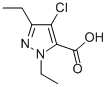 4-CHLORO-1,3-DIETHYL-1H-PYRAZOLE-5-CARBOXYLIC ACID CAS#: 128537-59-7
