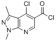 4-CHLORO-1,3-DIMETHYLPYRAZOLO[3,4-B]PYRIDINE-5-CARBONYL CHLORIDE CAS#: 175201-95-3