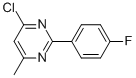 4-CHLORO-2-(4-FLUOROPHENYL)-6-METHYLPYRIMIDINE CAS#: 142220-65-3