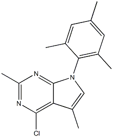 4-CHLORO-2,5-DIMETHYL-7-(2,4,6-TRIMETHYLPHENYL)-7H-PYRROLO[2,3-D]PYRIMIDINE CAS#: 157286-81-2