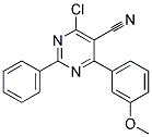 4-CHLORO-6-(3-METHOXYPHENYL)-2-PHENYL-5-PYRIMIDINECARBONITRILE CAS#: 338982-09-5