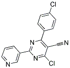 4-CHLORO-6-(4-CHLOROPHENYL)-2-(3-PYRIDINYL)-5-PYRIMIDINECARBONITRILE CAS#: 320417-58-1