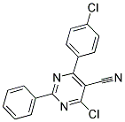 4-CHLORO-6-(4-CHLOROPHENYL)-2-PHENYL-5-PYRIMIDINECARBONITRILE CAS#: 338976-31-1