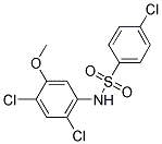 4-CHLORO-N-(2,4-DICHLORO-5-METHOXYPHENYL)BENZENESULFONAMIDE CAS#: 338961-06-1