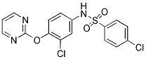 4-CHLORO-N-[3-CHLORO-4-(2-PYRIMIDINYLOXY)PHENYL]BENZENESULFONAMIDE CAS#: 338413-28-8