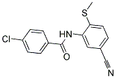 4-CHLORO-N-[5-CYANO-2-(METHYLSULFANYL)PHENYL]BENZENECARBOXAMIDE CAS#: 303147-21-9