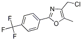 4-(CHLOROMETHYL)-5-METHYL-2-(4-(TRIFLUOROMETHYL)PHENYL)OXAZOLE CAS#: 174258-39-0