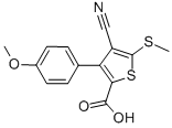 4-CYANO-3-(4-METHOXYPHENYL)-5-(METHYLTHIO)THIOPHENE-2-CARBOXYLIC ACID CAS#: 116493-07-3