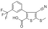 4-CYANO-5-(METHYLTHIO)-3-[3-(TRIFLUOROMETHYL)PHENYL]THIOPHENE-2-CARBOXYLIC ACID CAS#: 116492-99-0