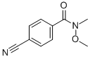 4-CYANO-N-METHOXY-N-METHYLBENZAMIDE CAS#: 116332-64-0