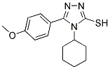 4-CYCLOHEXYL-5-(4-METHOXY-PHENYL)-4H-[1,2,4]TRIAZOLE-3-THIOL CAS#: 309272-77-3