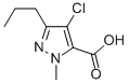 4-Chloro-1-methyl-3-propyl-1H-pyrazole-5-carboxylic acid CAS#: 128537-49-5