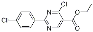 4-Chloro-2-(4-chloro-phenyl)-pyriMidine-5-carboxylic acid ethyl ester CAS#: 304693-56-9