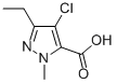 4-Chloro-3-ethyl-1-methyl-1H-pyrazole-5-carboxylic acid CAS#: 127892-62-0