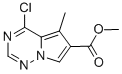 4-Chloro-5-methylpyrrolo[2,1-f][1,2,4]triazine-6-carboxylic acid methyl ester CAS#: 310442-40-1
