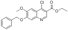 4-Chloro-6-methoxy-7-(phenylmethoxy)-3-quinolinecarboxylic acid ethyl ester CAS#: 307353-90-8
