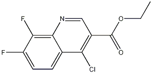 4-Chloro-7,8-difluoroquinoline-3-carboxylic acid ethyl ester CAS#: 318685-51-7